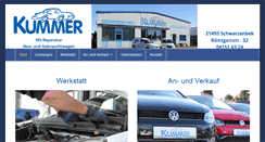 Desktop Screenshot of kfz-kummer.de